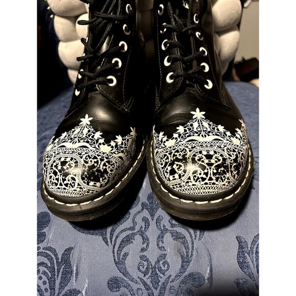 RARE Dr Martens Pascal Henna Lace Boot Size 11/EU 43 - Picture 4 of 6